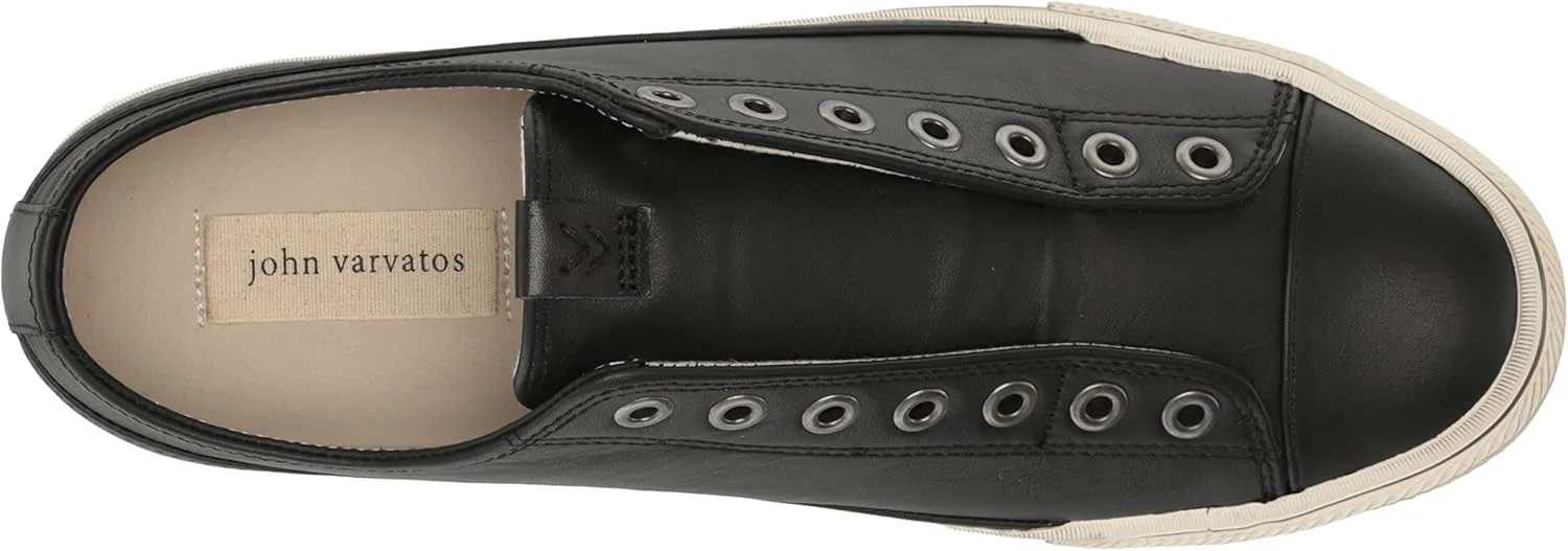 Мужские кроссовки John Varvatos Vulc без шнурков низкие, черный — фото 2