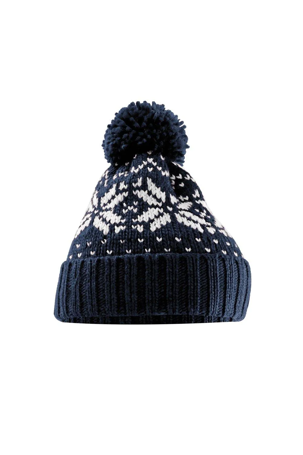 

Шапка Snowstar Fair Isle Beechfield, темно-синий