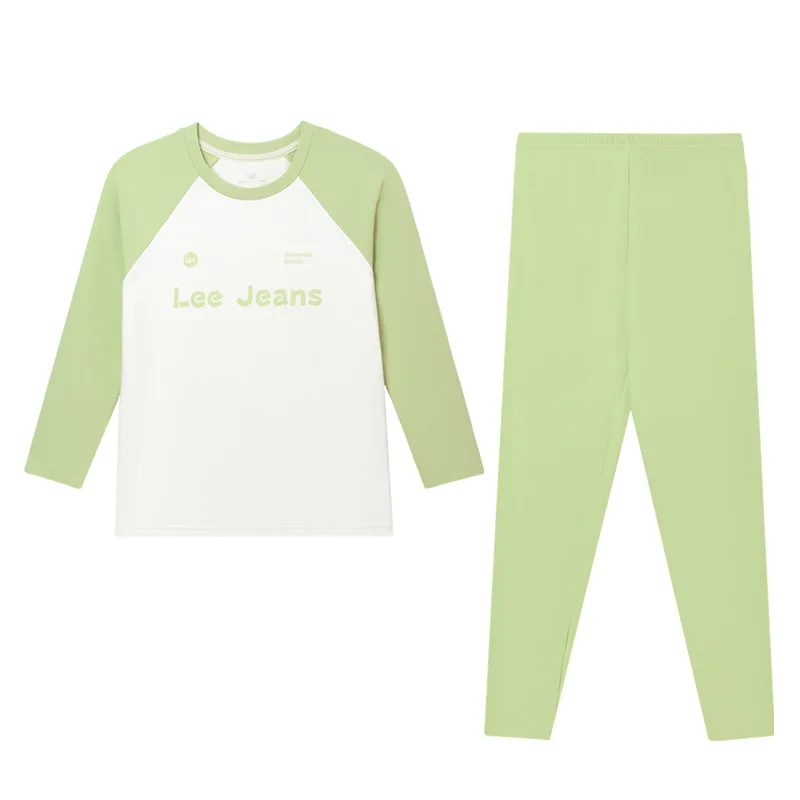 Детское нижнее белье с круглым вырезом утепленное Lee, Jelly Green