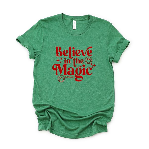 

Футболка с принтом SWSmiley believe in magic sparkle Simply Sage Market, Grass