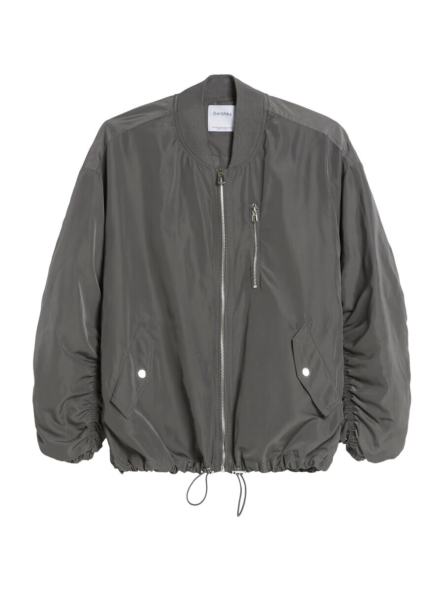 

Всесезонная куртка Bershka Between-Season Jacket, серый