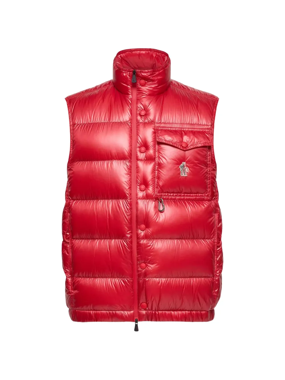 

Стеганый жилет с нашивкой логотипа Uychi Moncler Grenoble, красный