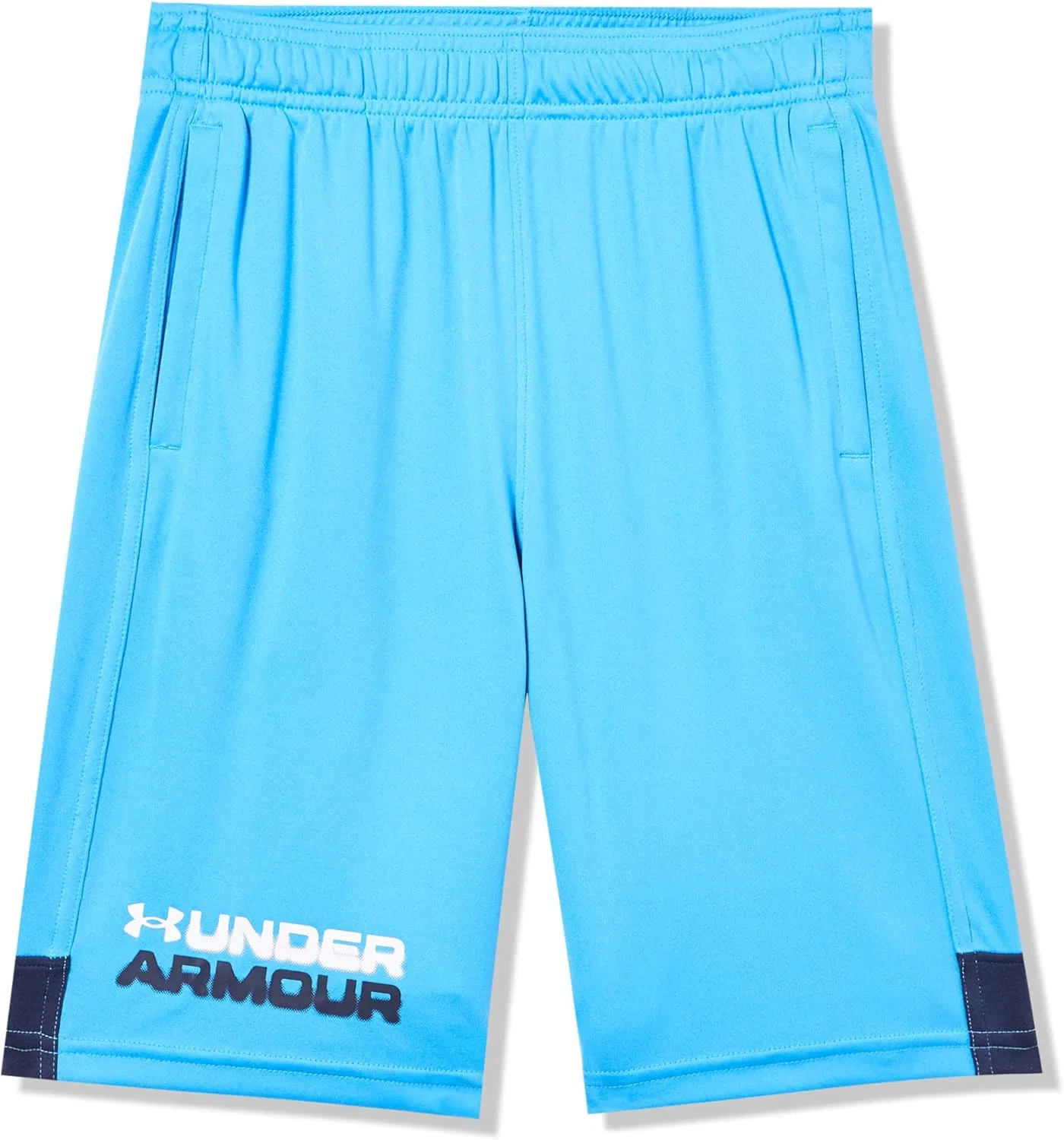 Детские шорты Under Armour с графическим принтом, (444) Viral Blue/Midnight Navy/White