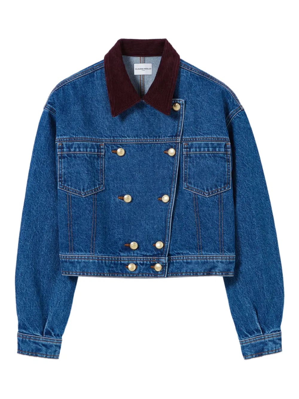 

Двубортная джинсовая куртка Claudie Pierlot, синий