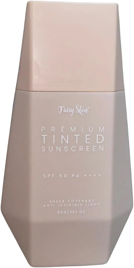 Тонированный солнцезащитный крем SPF50 PA++++, среднее покрытие, 50 г Generic