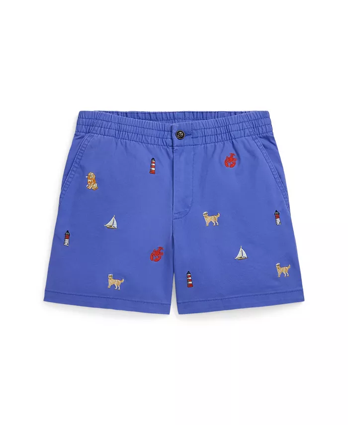 

Шорты чино с вышивкой Big Boys Polo Polo Ralph Lauren, синий