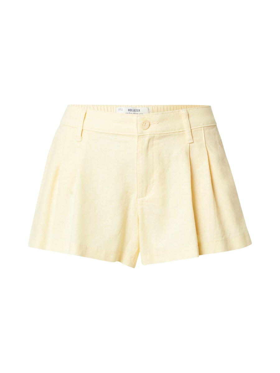 

Обычные брюки со складками спереди HOLLISTER LIVVY, цвет Light yellow
