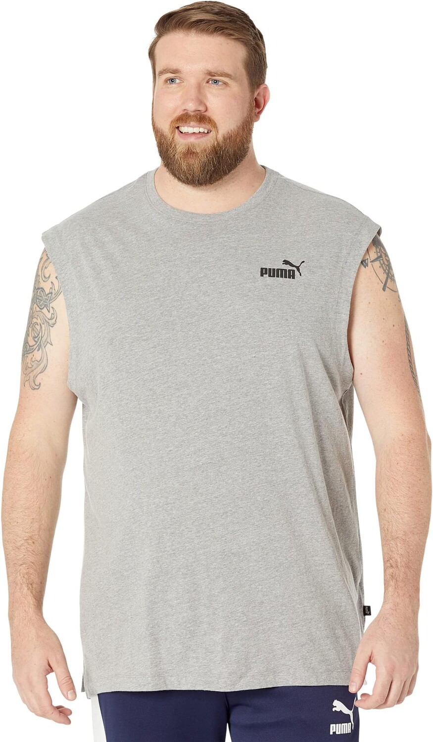 

Футболка PUMA Big & Tall Essentials Sleeveless Tee, цвет Medium Gray Heather