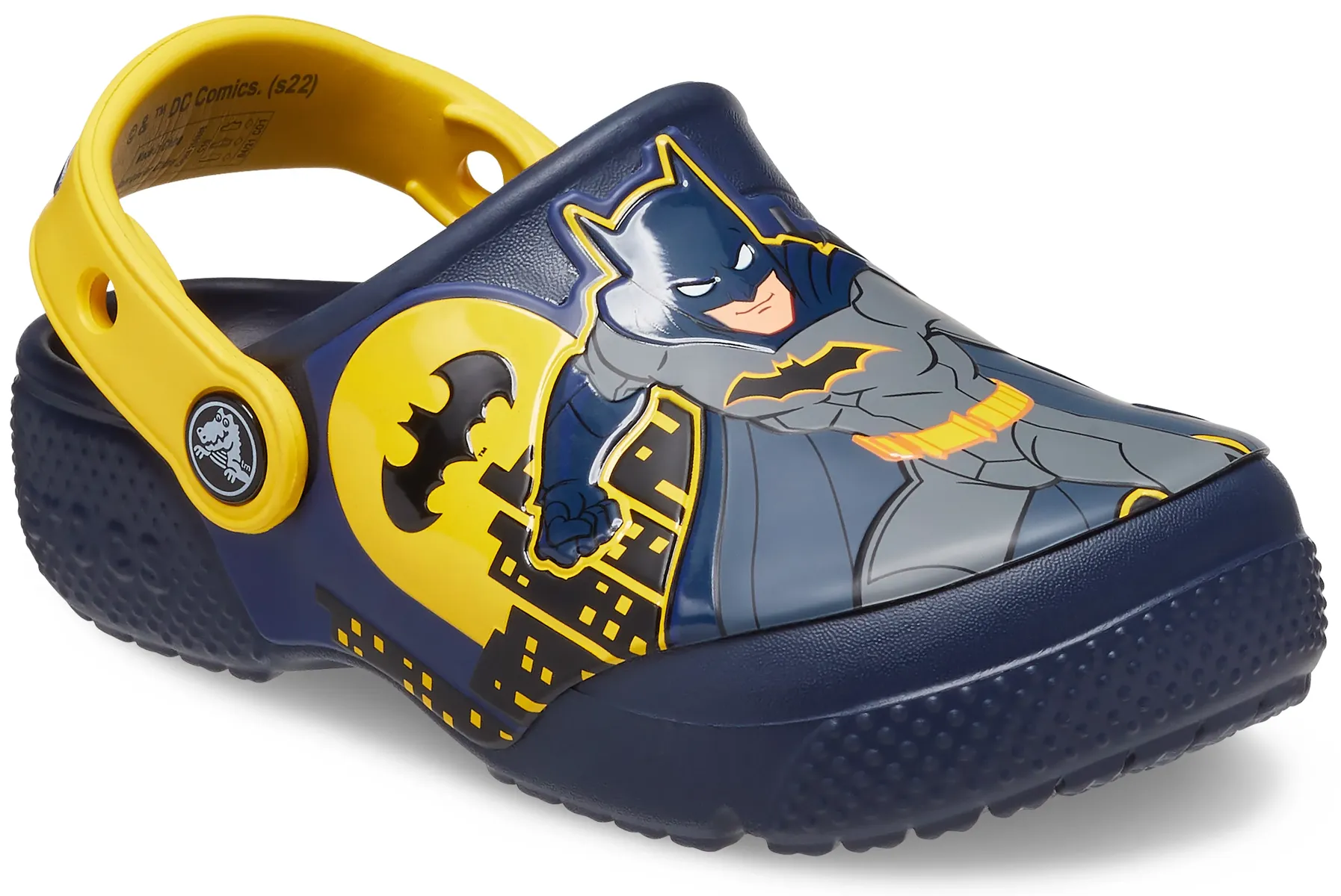 

Тапочки Crocs "FL Batman Patch Clog K", с ремешком на пятке, желтый