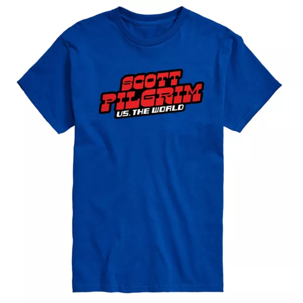 

Мужская футболка с принтом Scott Pilgrim против всех Licensed Character, синий