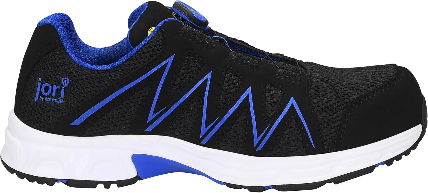 Защитная обувь ELTEN Jori jo_Speedy BOA Black-Blue Low ESD S1PS, женская и мужская, текстиль, композитный защитный носок (легче стального), легкая, спортивная — фото 2