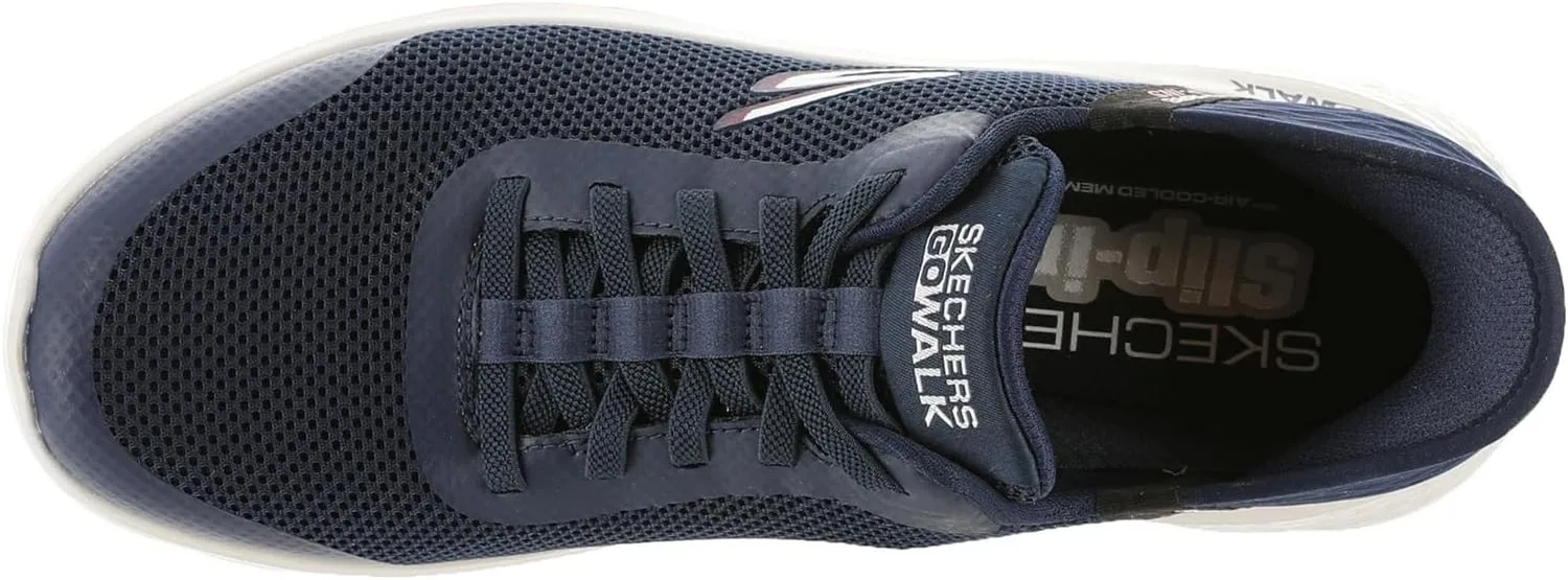 Мужские слипоны Skechers Hands Free: Go Walk Flex Hands Up Trainers, темно-серый — фото 4