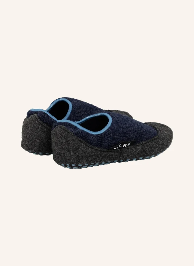 Носки-стоппер cosy slipper из шерсти мериноса  Falke, синий — фото 2
