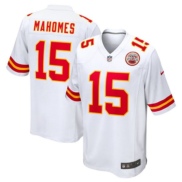 

Мужская белая игровая футболка Patrick Mahomes Kansas City Chiefs Nike