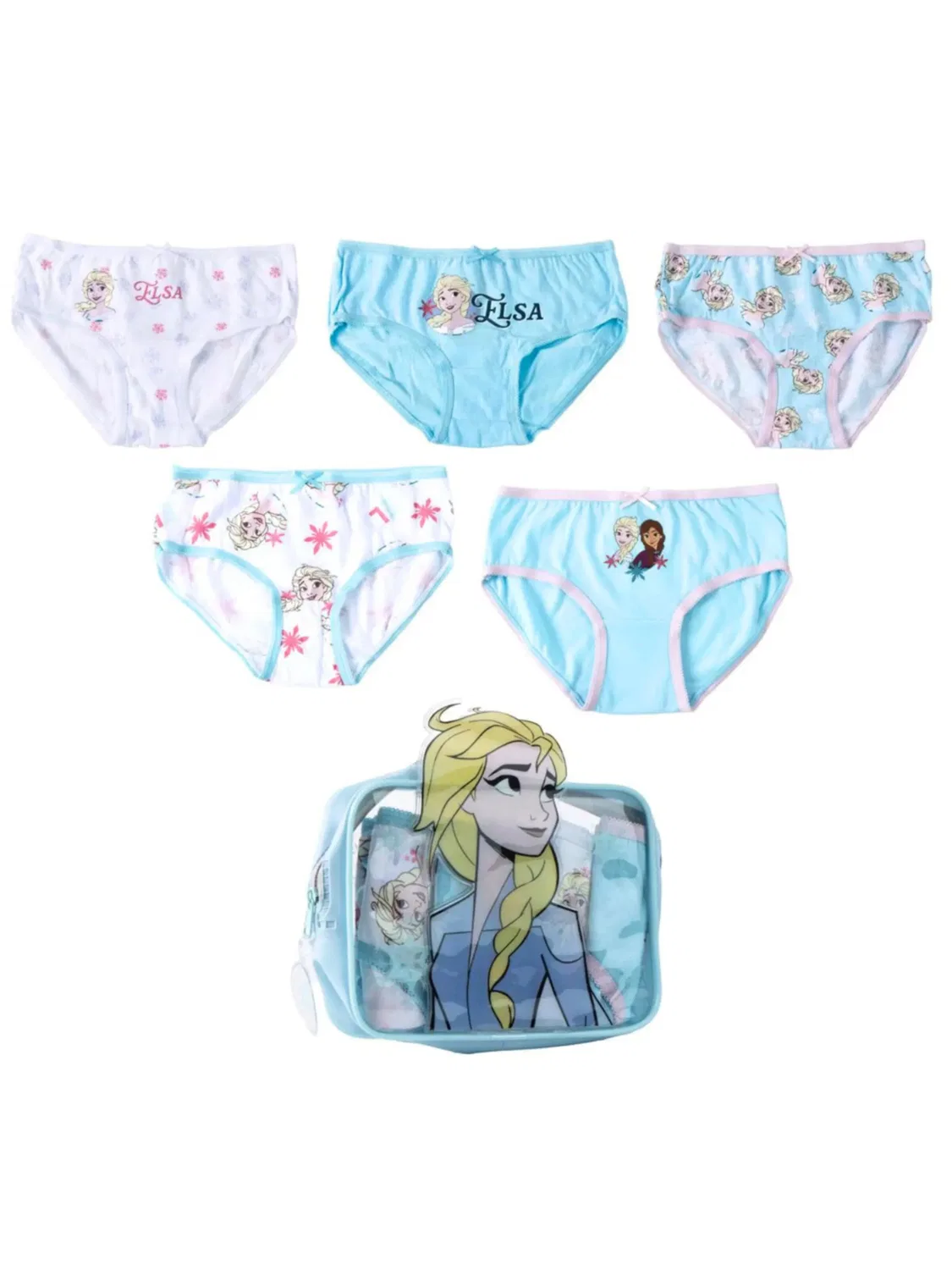 Трусики Disney Frozen Набор нижнего белья Эльзы и Анны из мультфильма Холодное сердце - 5 штук, мультиколор