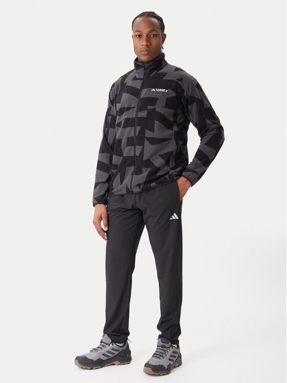 Флисовая куртка regular fit Terrex Multi Printed JY4814 Adidas, черный — фото 2