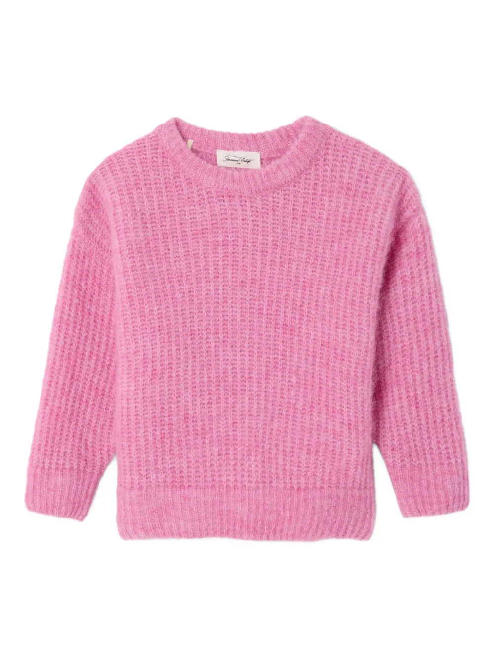 

Свитер East в рубчик American Vintage, розовый