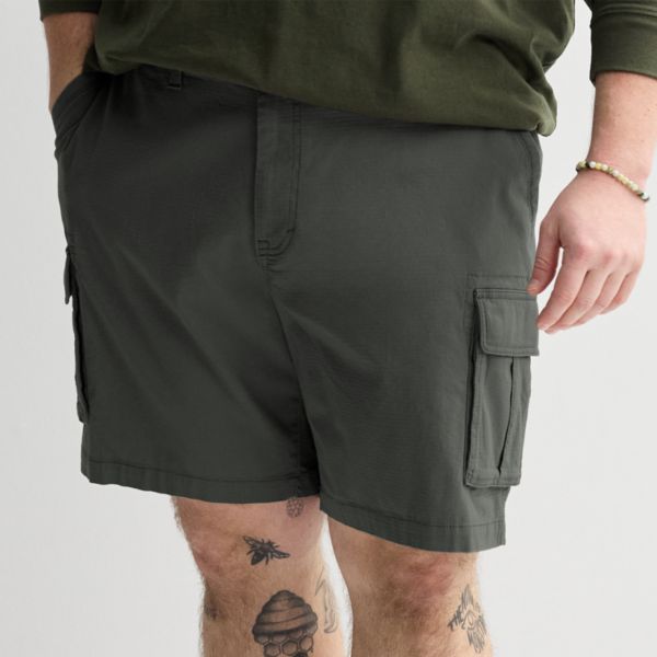

Повседневные шорты-карго Flexwear для больших и высоких ног Sonoma Goods For Life, цвет carbon copy