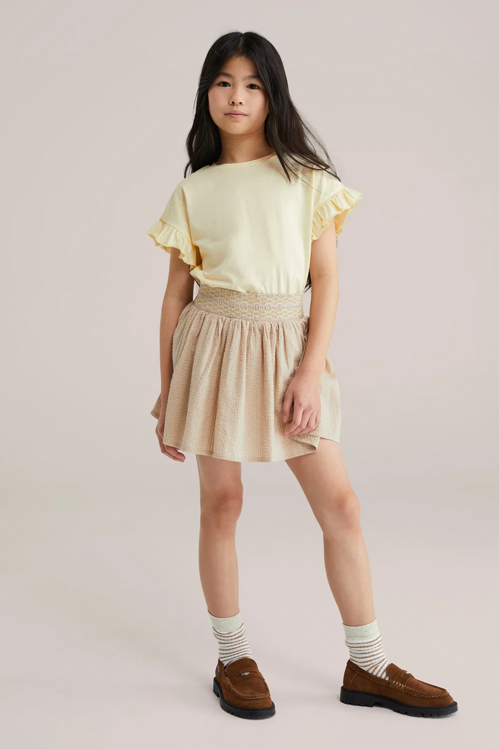 Футболка We Fashion, Light Yellow — фото 4