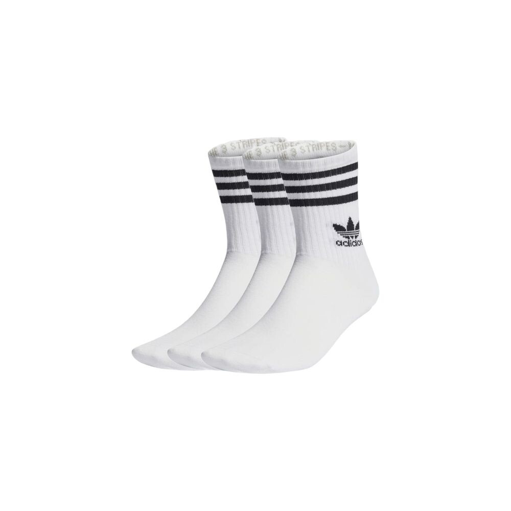 

Белый хлопковый носок Adidas
