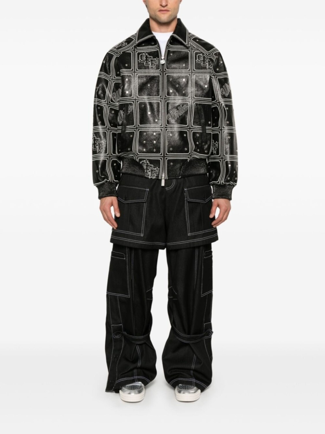 

Off-White брюки карго Stitch Twill Samurai, черный