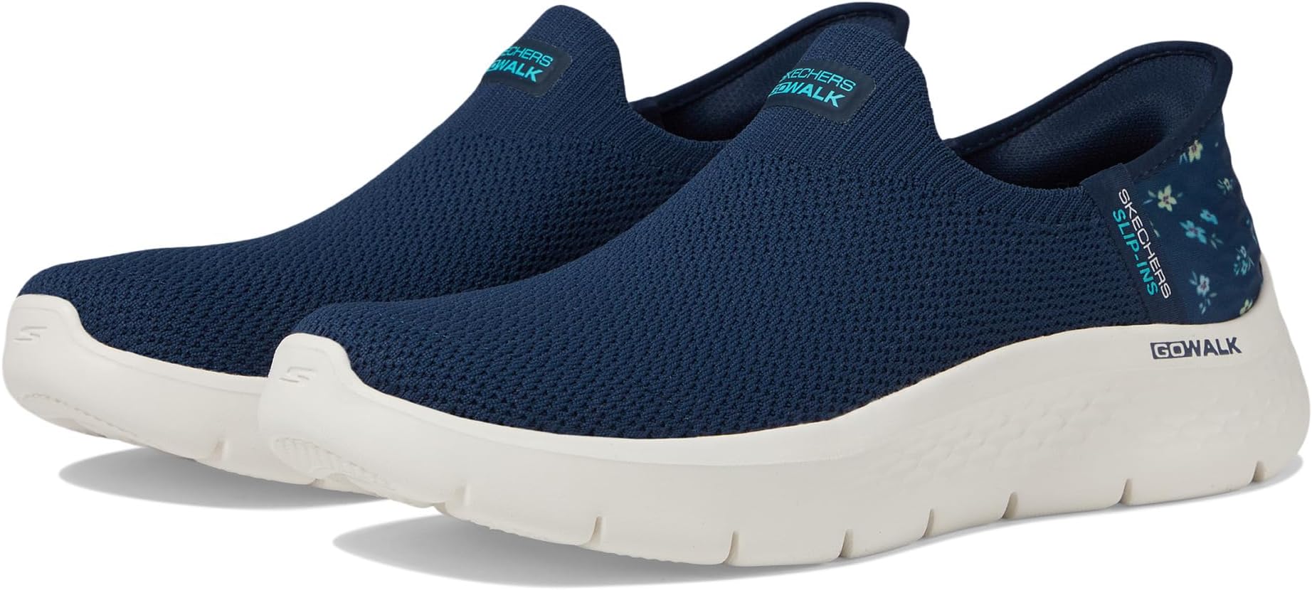 

Кроссовки SKECHERS Performance Go Walk Flex Sunset Rose Hands Free Slip-Ins, цвет Navy/Turquoise