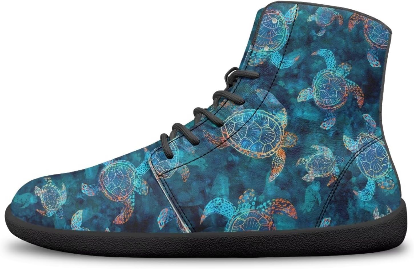 

Женские и мужские высокие кроссовки на босу ногу с шнуровкой, противоскользящие спортивные Hellhero, Sea Turtle