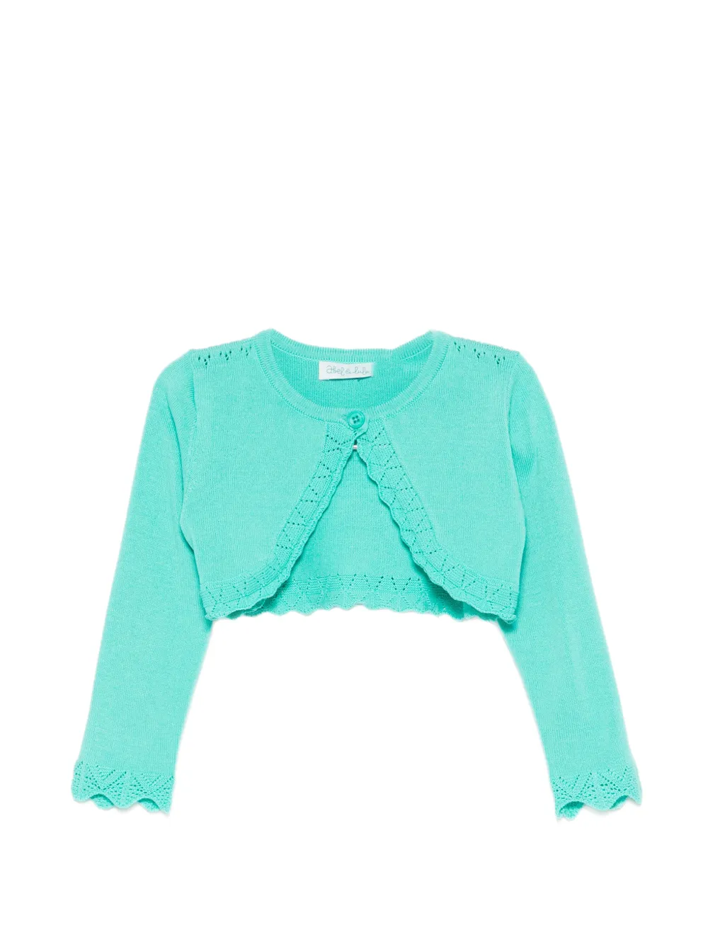 

Кардиган с волнистыми краями Abel & Lula, зеленый