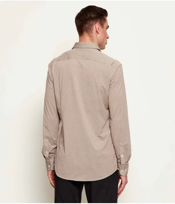 Футболка P-HANK-K-261 slim fit Boss, бежевый — фото 4