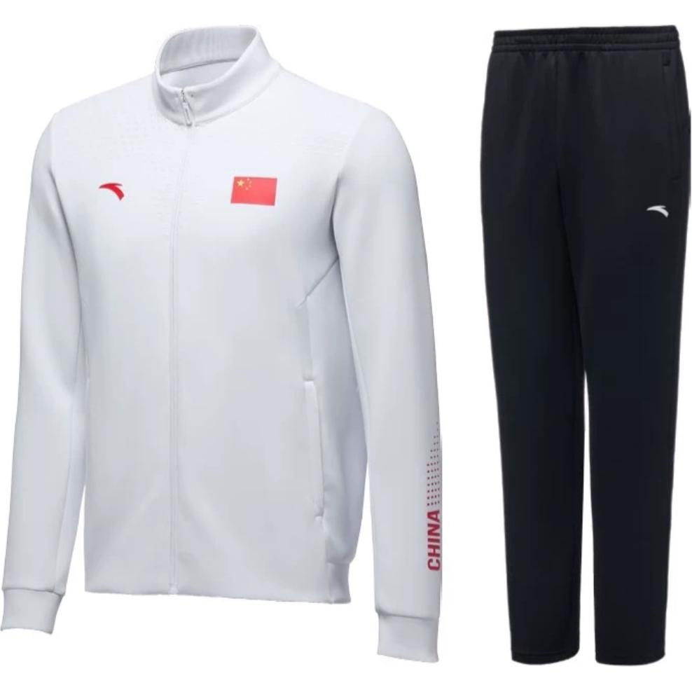 

Anta Sports Life Collection Повседневная спортивная одежда Мужская, Спортивный костюм (Белая футболка + Черные брюки)