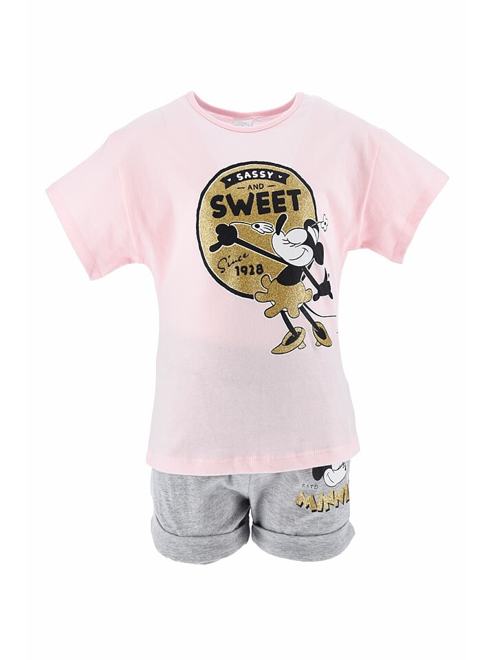 

Футболка Disney Minnie Mouse 2tlg Outfit Minnie, цвет rosa/grau
