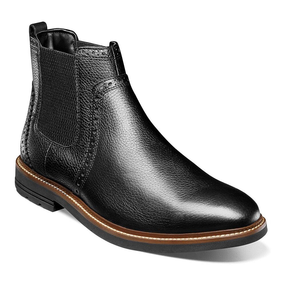 

Мужские кожаные ботинки челси Nunn Bush Otis II, цвет Black Tumbled