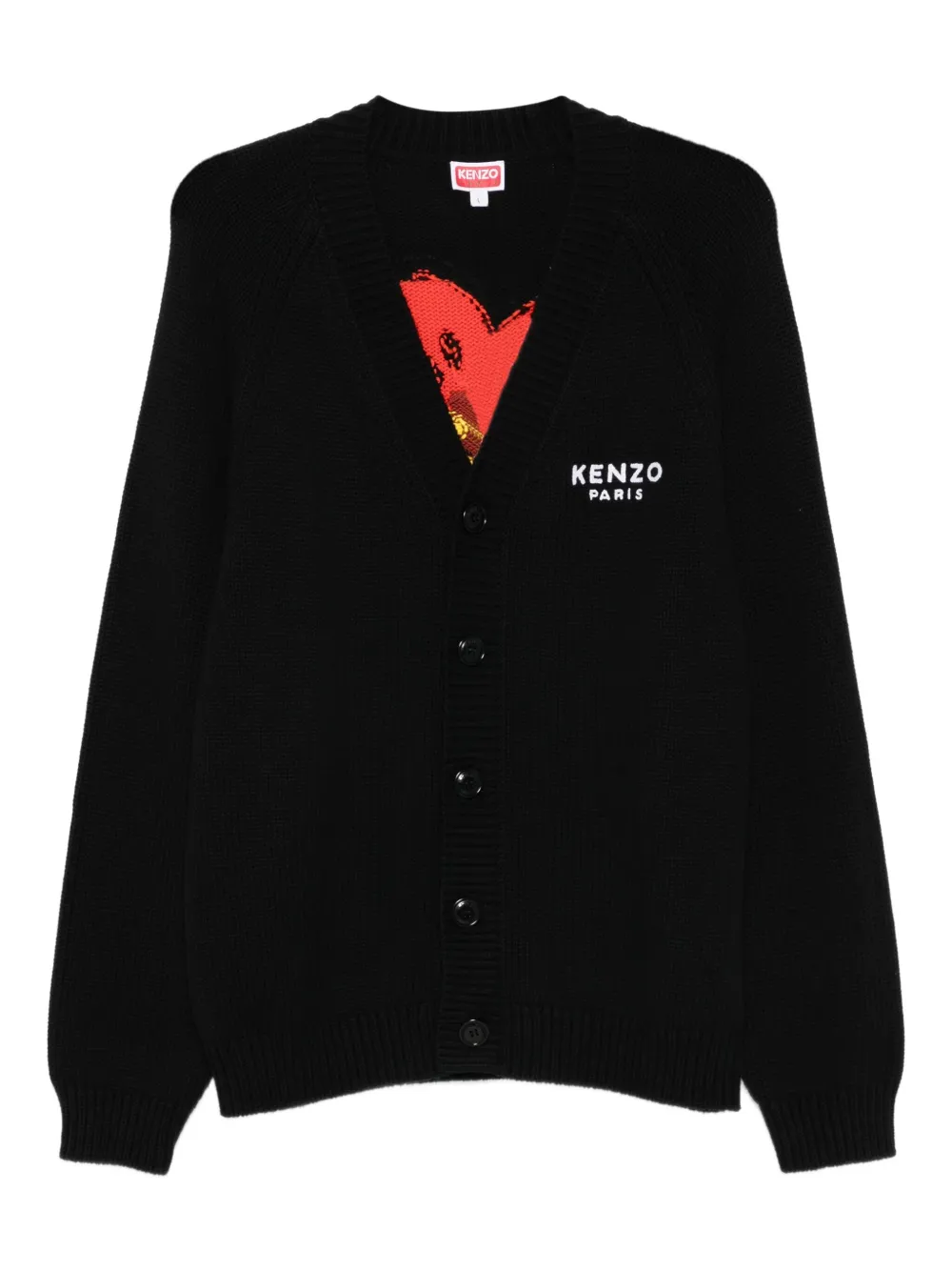 

Кардиган на пуговицах KENZO, черный
