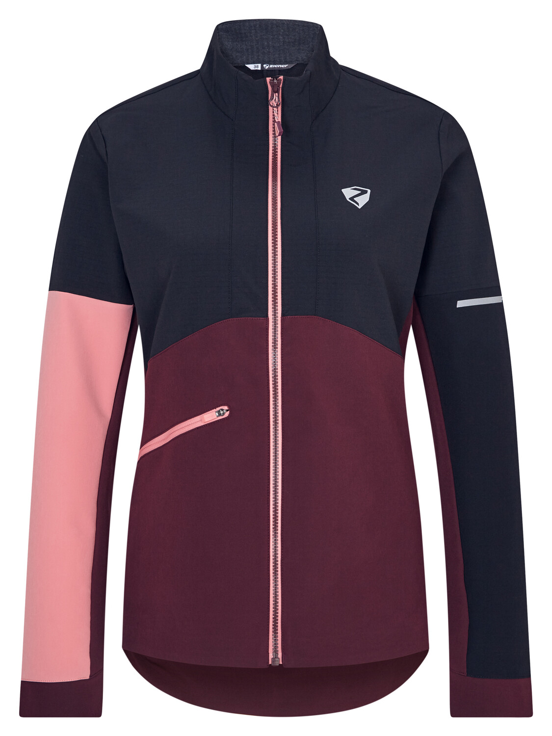 

Куртка софтшелл Ziener NAHLA, цвет velvet red.black