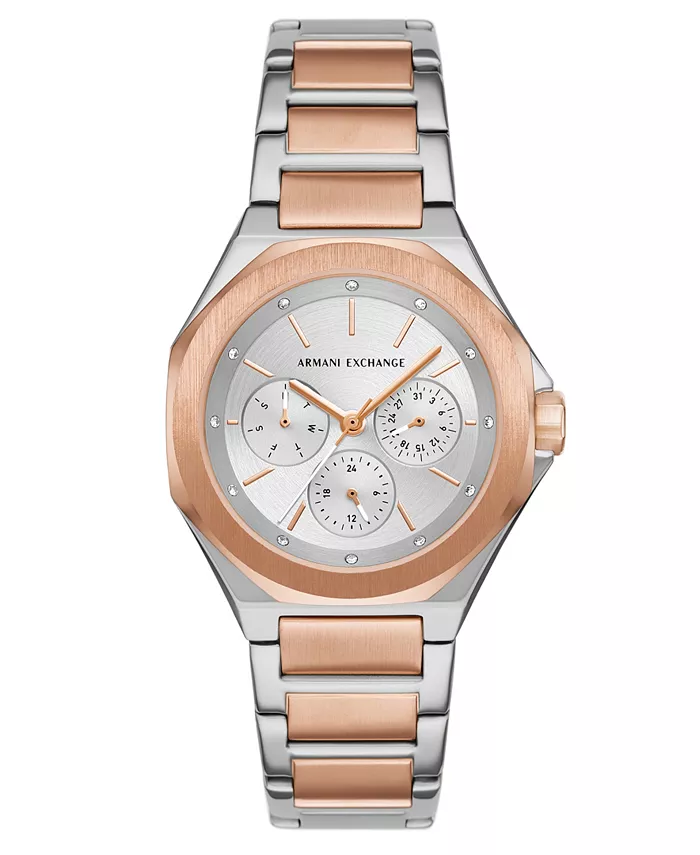 

Armani Exchange женские многофункциональные часы из двухцветной нержавеющей стали, 36mm A|X Armani Exchange