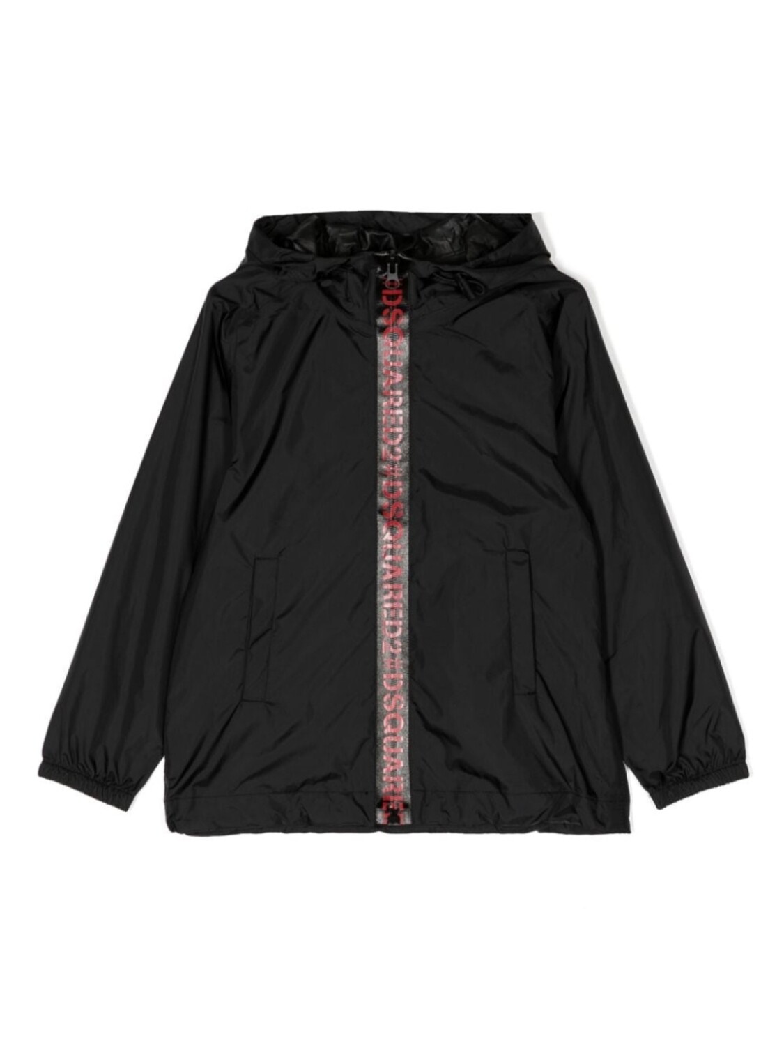 

Dsquared2 logo-print hooded jacket, черный
