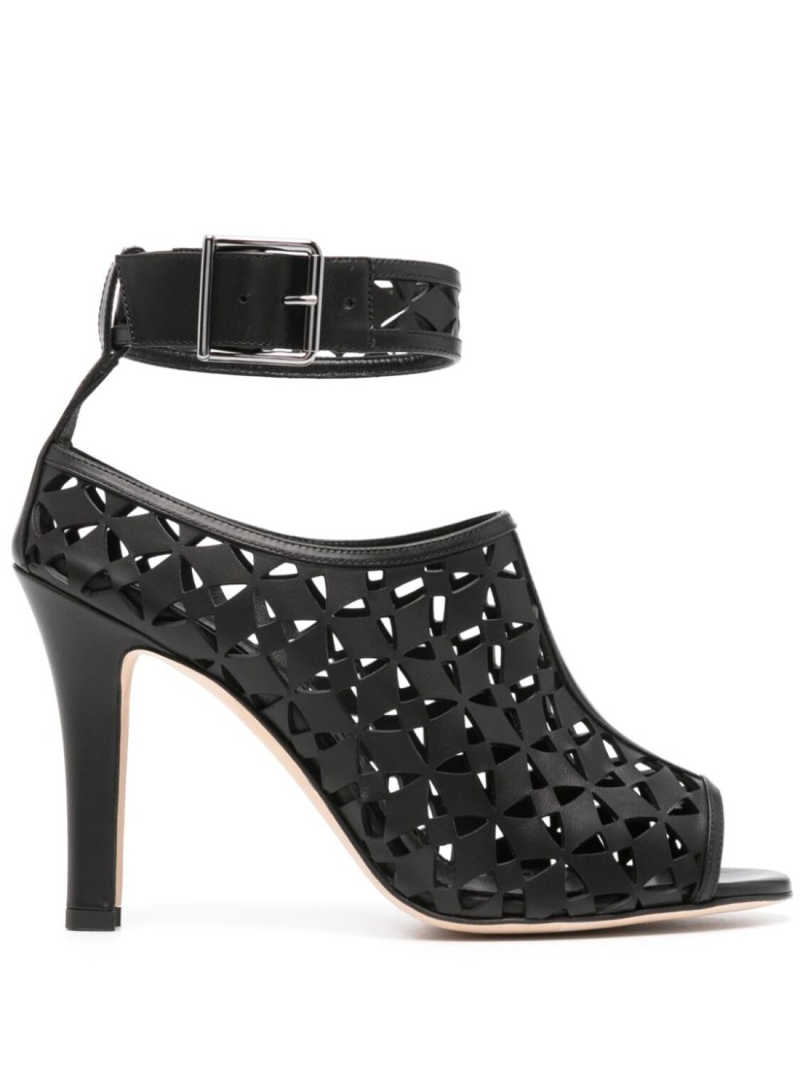 Manolo Blahnik туфли Tingah 105 с вырезами, черный