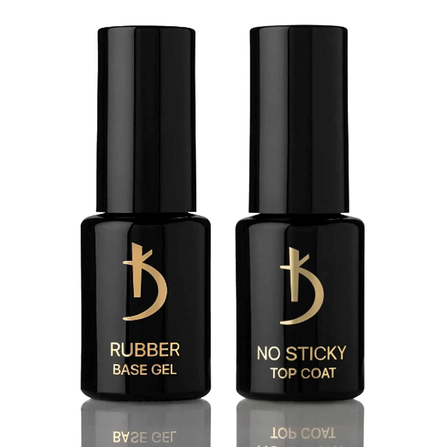 Набор гель-лаков «Rubber Base & No Wipe Top Coat» от K Professional K