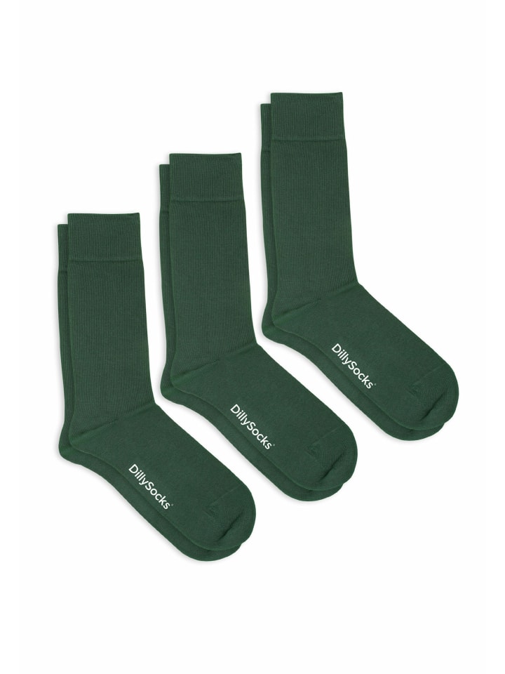 

Носки DillySocks 3er Pack One Color Smooth, цвет smooth forest green