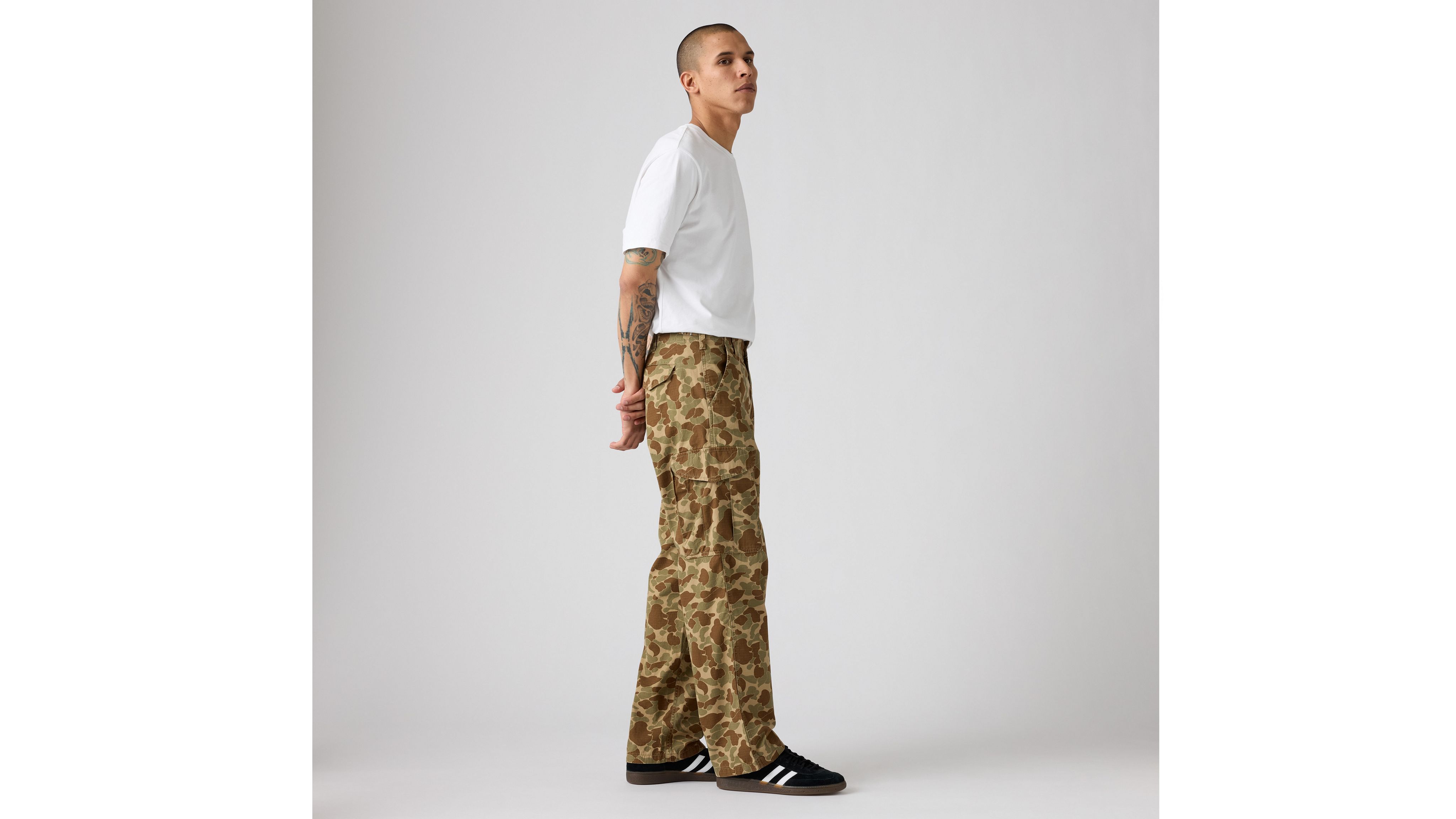 Мужские мешковатые брюки Xx Cargo Levi's, Classic Duck Camo - Brown — фото 3