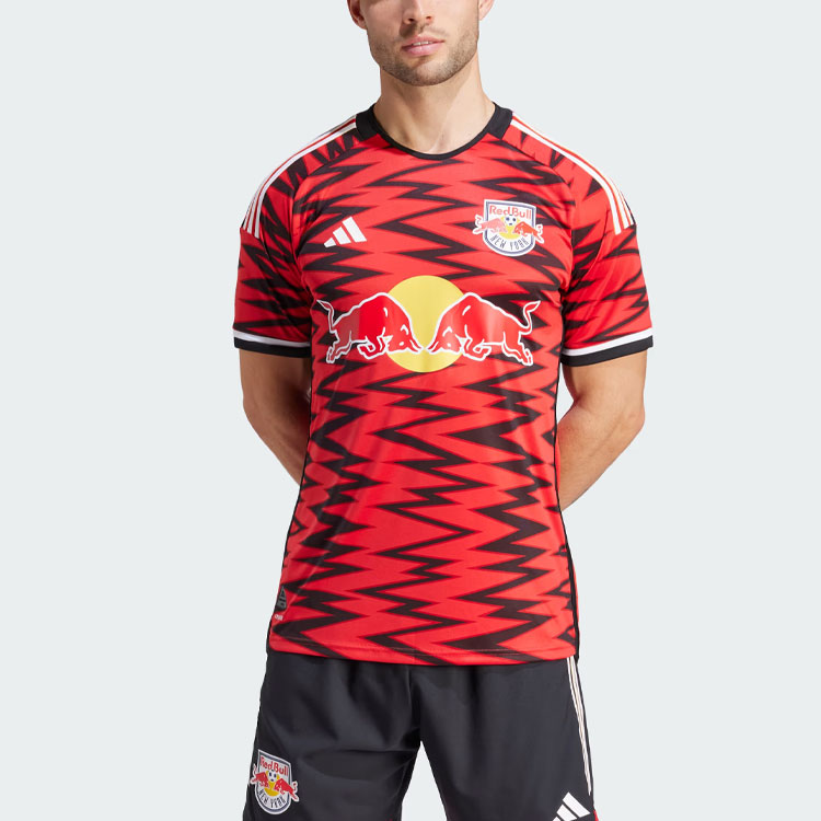 

Футболка New York Red Bulls мужская университетская красная Adidas, красный