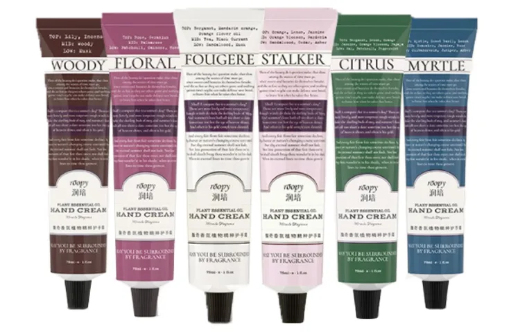 Набор для ухода Roopy, 75ml*6 (Melting Snow+Santalum Album+Twilight+California+June+Orange Green) — фото 3