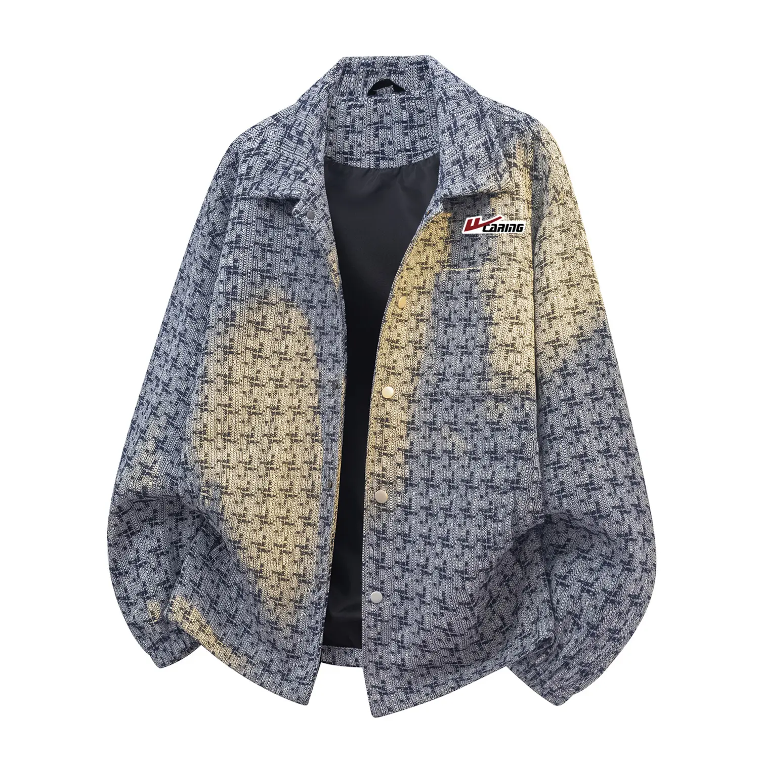 

Куртка женская с лацканами в стиле Chanel WARRIOR, синий (diy badge)