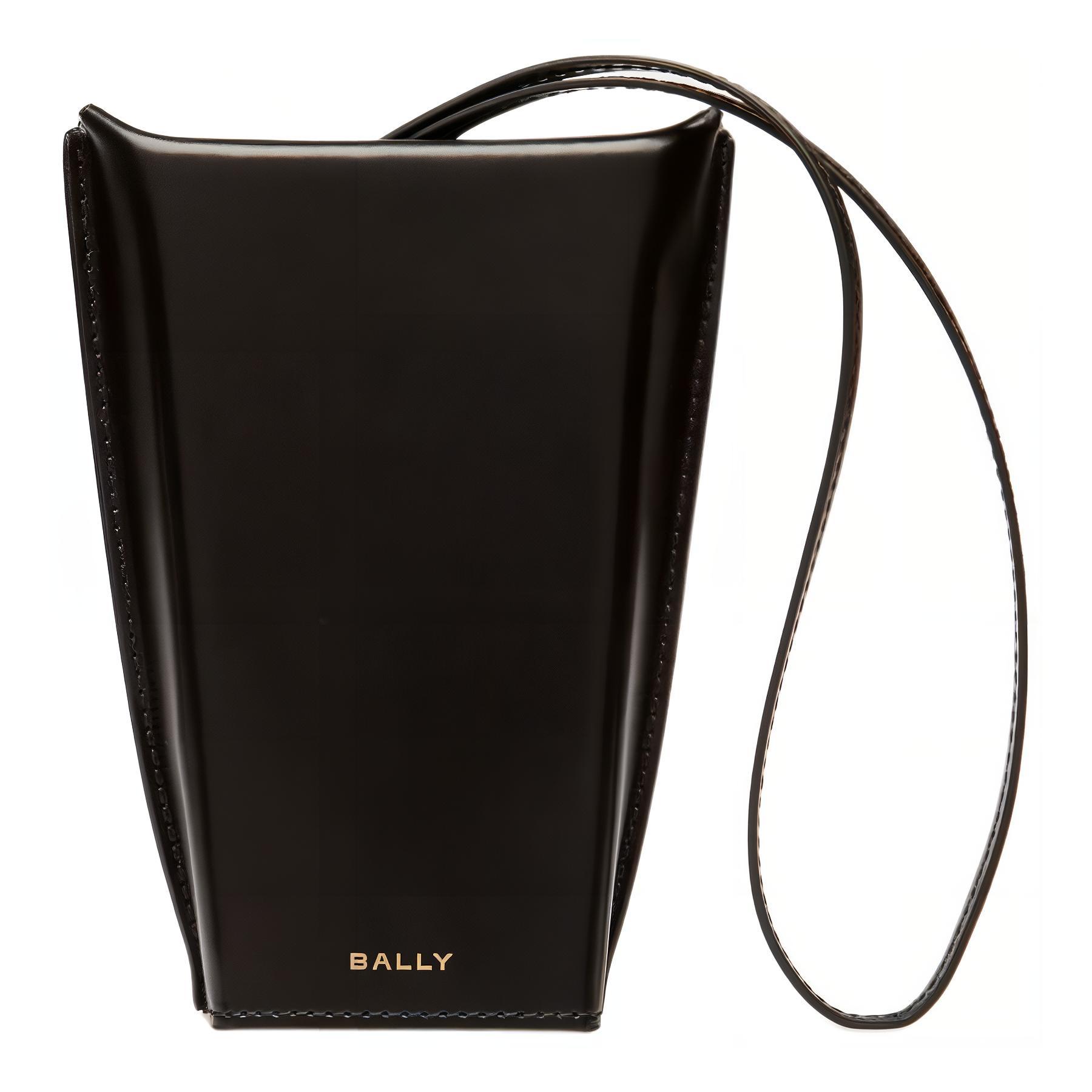 

BALLY Кожаная сумка через плечо женская черная