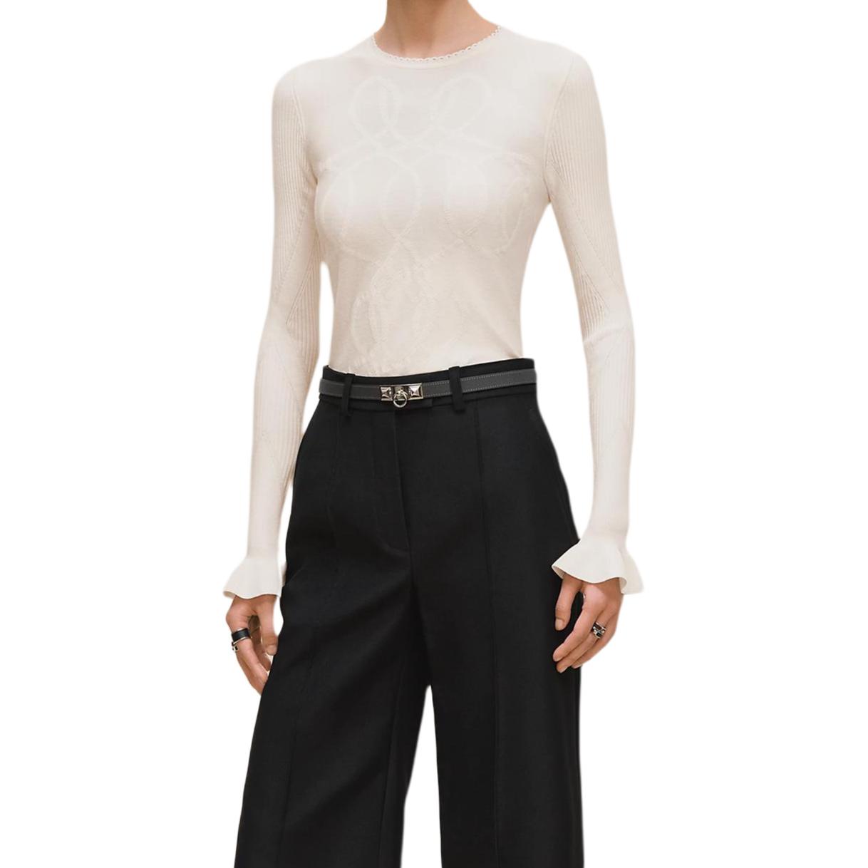 Свитер Women's Natural White HERMES, белый
