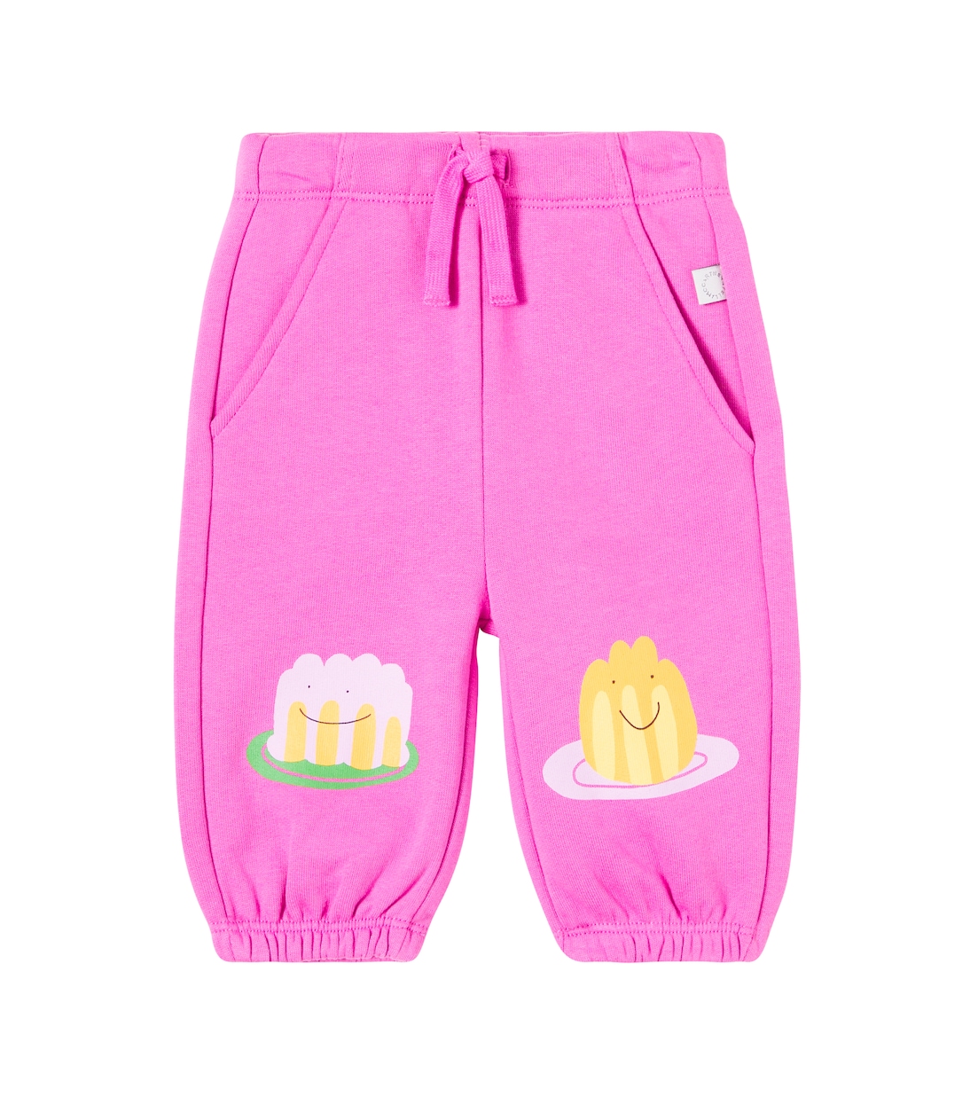 

Детские спортивные штаны из хлопка с принтом Stella McCartney Kids, фуксия