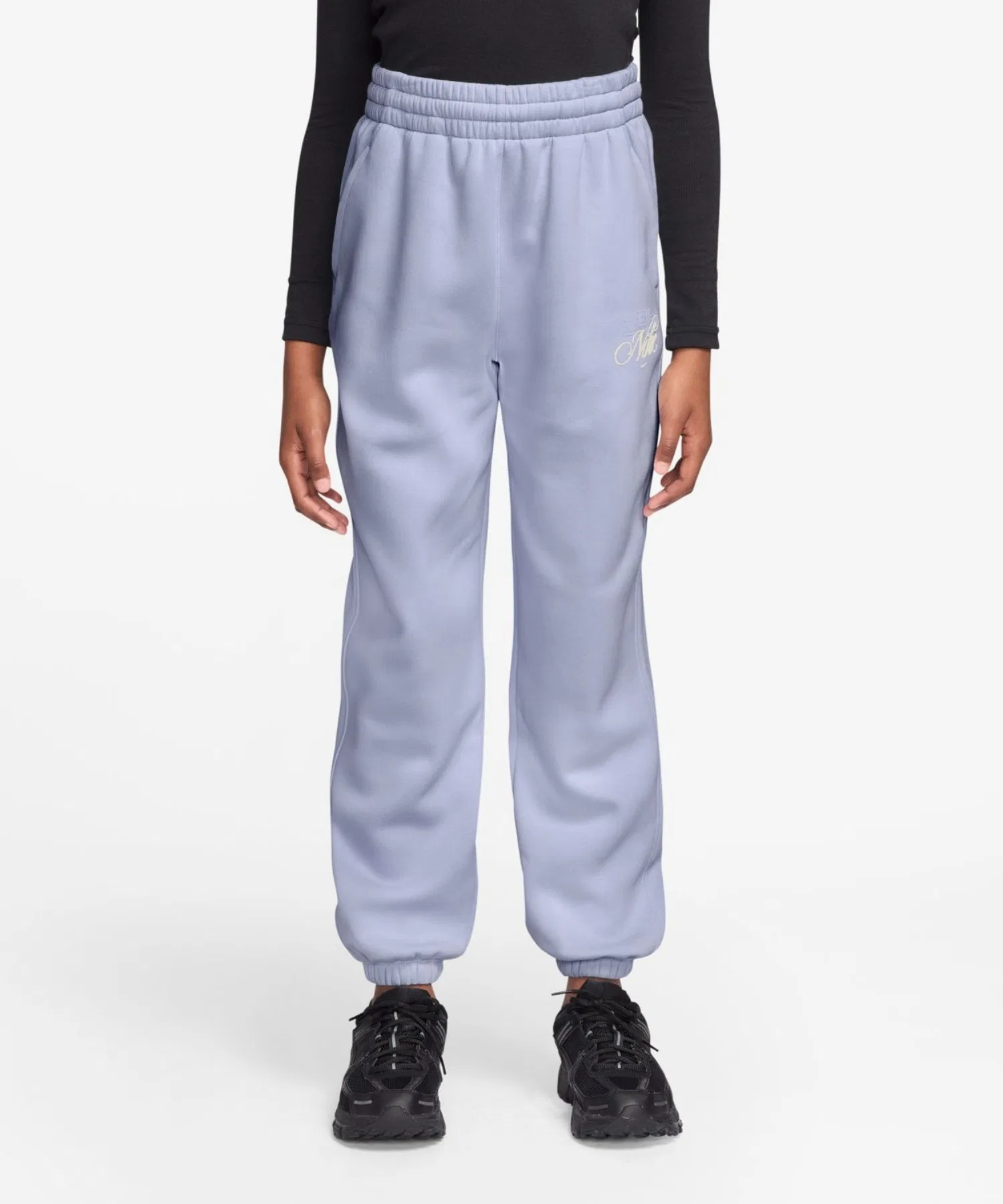 Детские хлопковые брюки NIKE NSW Club Fleece лавандового цвета