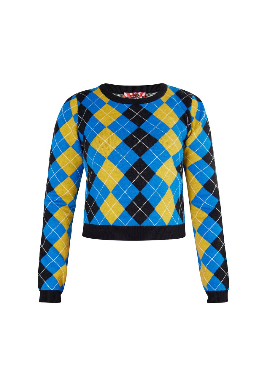 

Джемпер myMo ROCKS Jumper, Schwarz Blau Mehrfarbig/Black