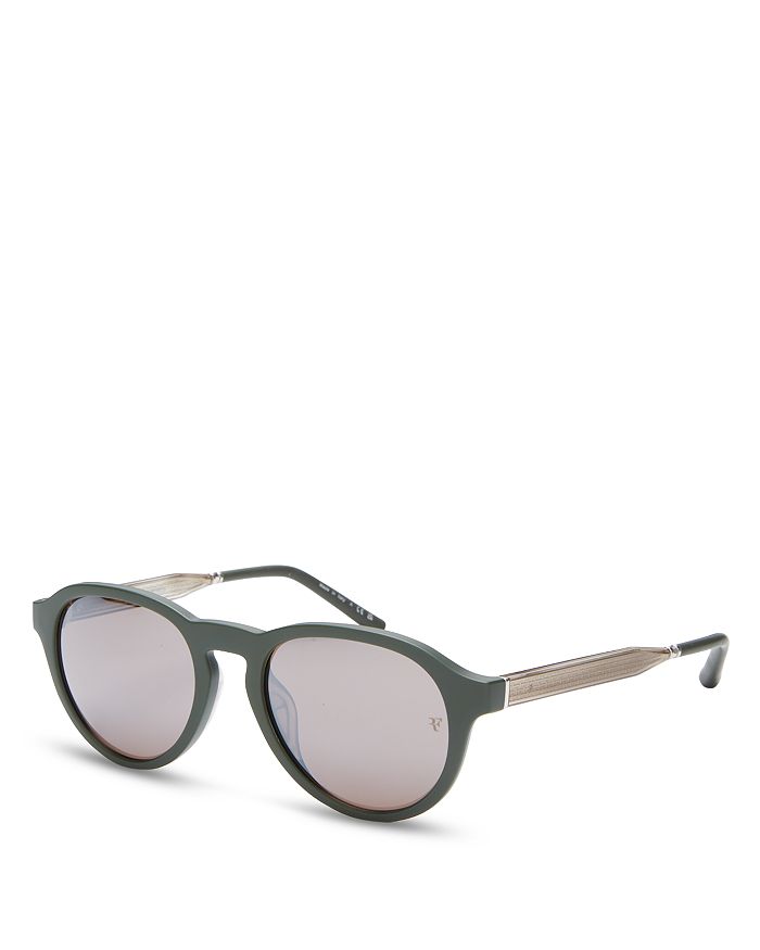 

Круглые солнцезащитные очки Oliver Peoples, 51 мм, зеленый