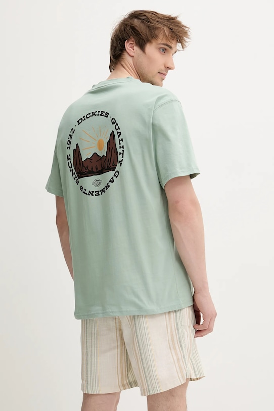 

Хлопковая футболка Dickies, зеленый